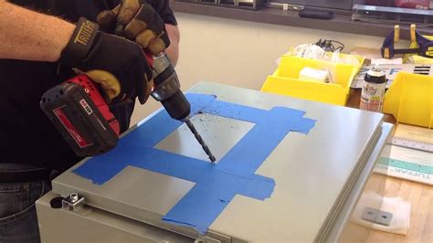 cut square hole in electrical enclosure|cutting mounting squares from project boxes.